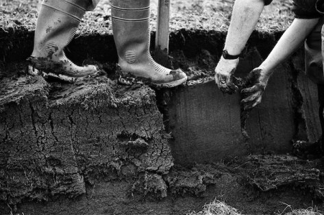 © Colin McPherson 
Peat cutting on the Isle of Lewis, c.1990's